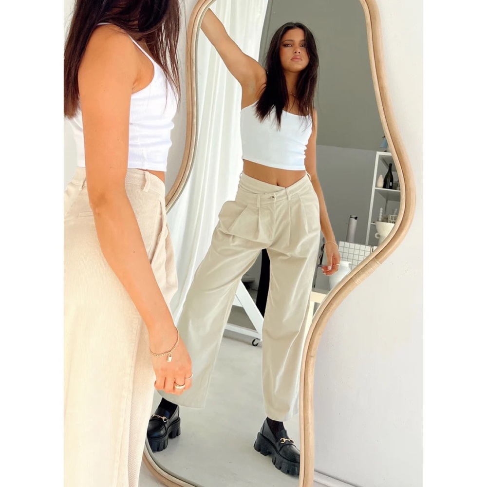 Lioness • la mesa trouser pant beige sz M